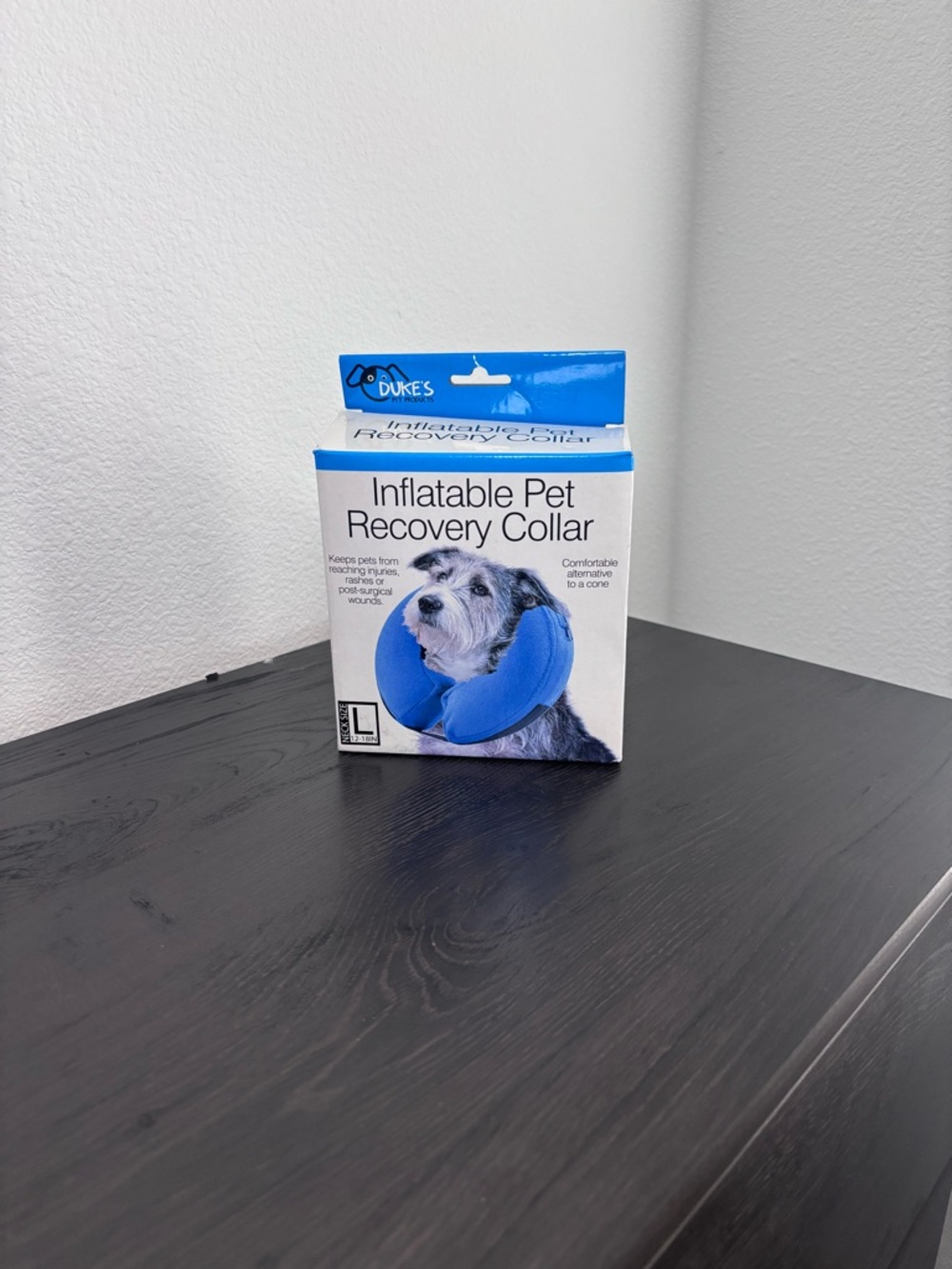 Duke's Blue Inflatable Pet Recovery Collar - Large